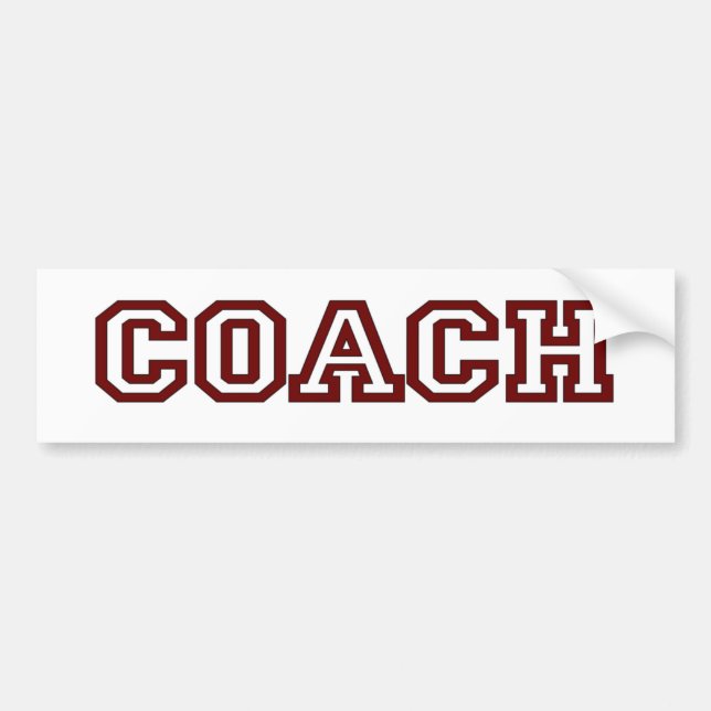 Coach Bumper Sticker (Front)