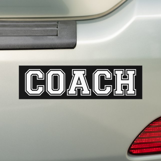 Coach Bumper Sticker (On Car)