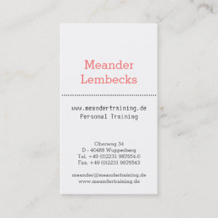 coach business card