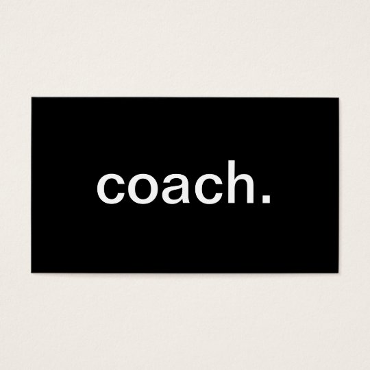Coach Business Card