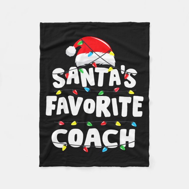 Coach Christmas Santa's Favorite Funny Gift Xmas  Fleece Blanket (Front)