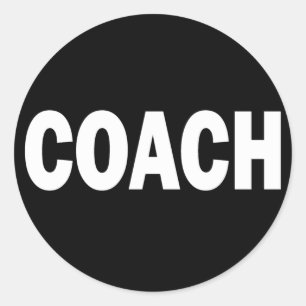 COACH CLASSIC ROUND STICKER