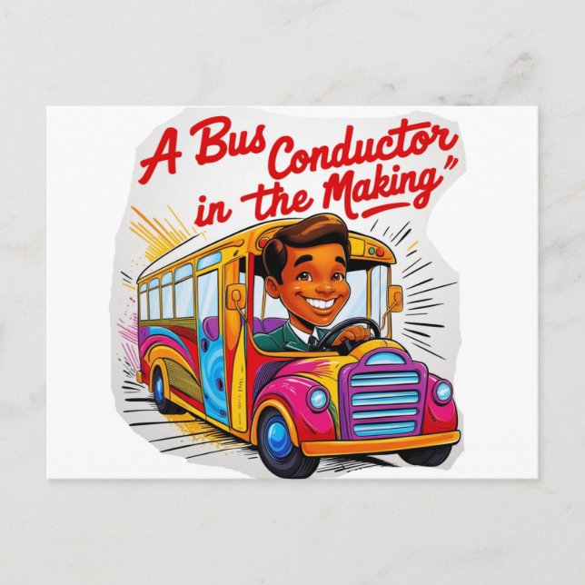 Coach conductor, bus conductor  postcard (Front)
