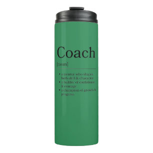Coach Definition Thank You Gift Green Sporty  Thermal Tumbler