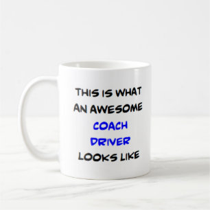 coach driver, awesome coffee mug