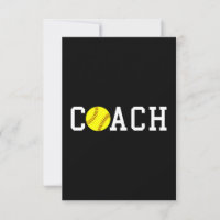 Coach Fast-pitch Softball Gift Idea print