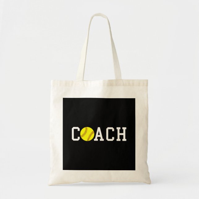 Coach Fast-pitch Softball Gift Idea print Tote Bag (Front)