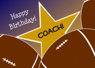 Football Coach Birthday Cards Zazzle Uk