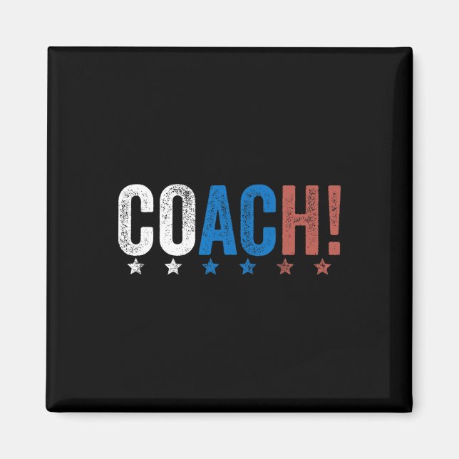Coach! Harris Walz 2024 Kamala Harris Tim Walz Ele Magnet (Front)