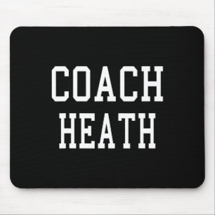 Coach Heath Custom Footbyll Soccer Bysebyll Team Mouse Mat