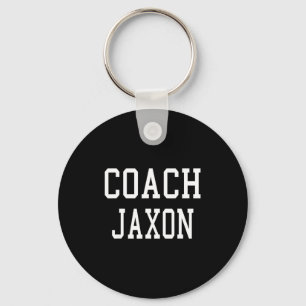 Coach Jaxon Custom Football Soccer Baseball Team T Key Ring