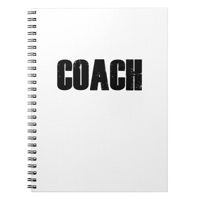 Coach - Men Women Coaches Sport Notebook (Front)
