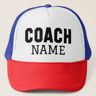 Coach Name Trucker Hat