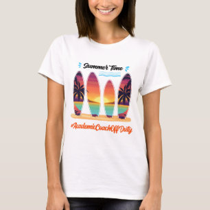 Coach Off Duty Summer Time End Of School Year T-Shirt