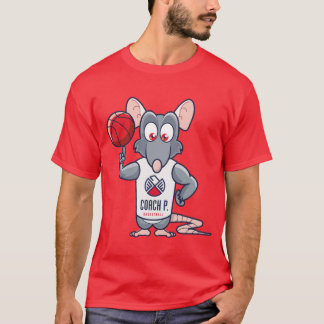 Coach P Basketball Gym Rat - Red T-Shirt