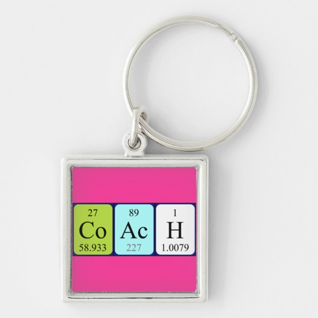 Coach periodic table keyring (Front)