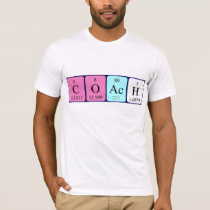 Coach periodic table name shirt