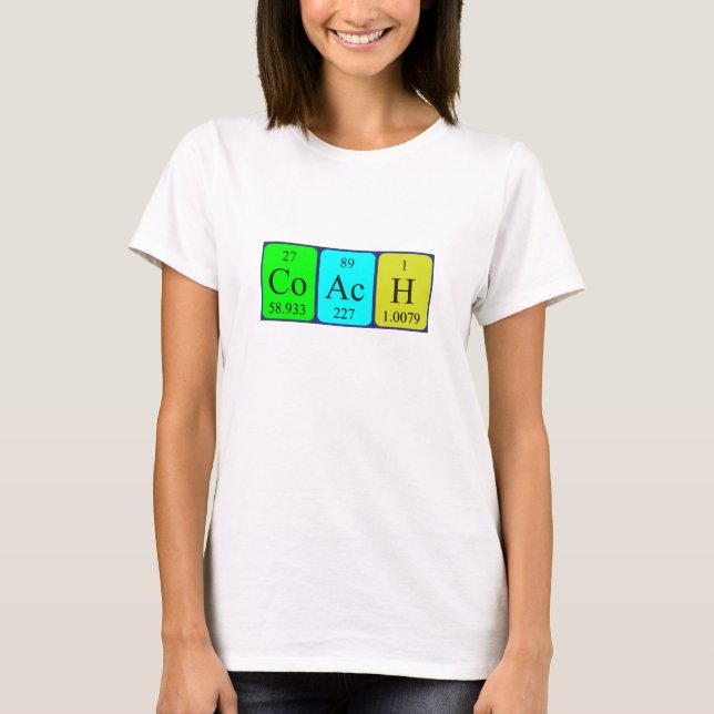 Coach periodic table name shirt (Front)