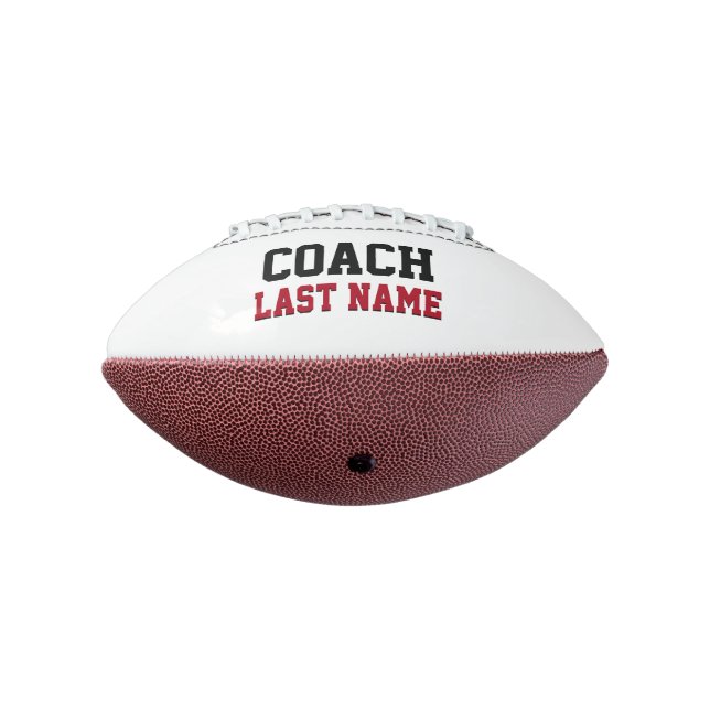 Coach Personalised Last Name American Football (Rotated 270)