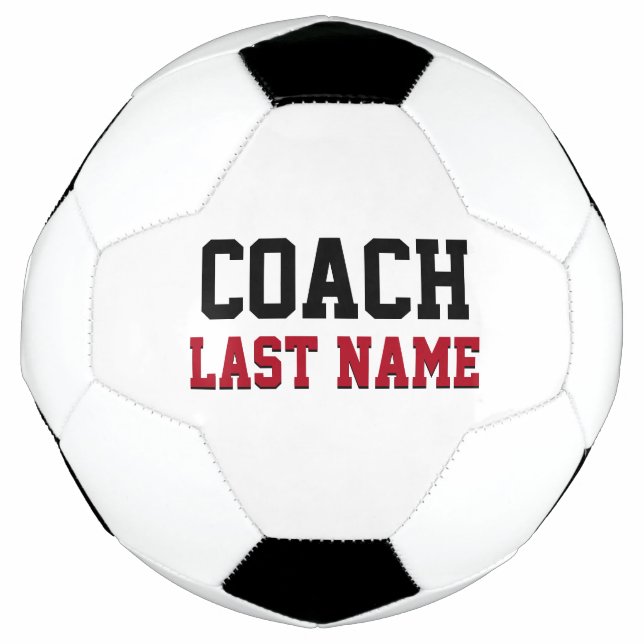 Coach Personalised Last Name Football (Front)