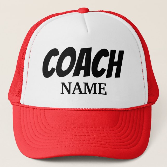 COACH PERSONALIZED TRUCKER HAT (Front)