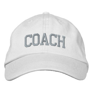 Coach pink custom text modern sports embroidered hat