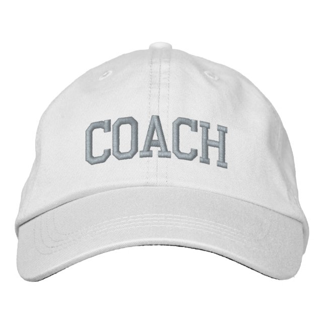 Coach pink custom text modern sports embroidered hat (Front)