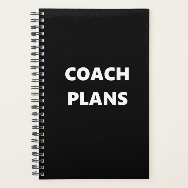 Coach Planner Sports Theme Coach Plans (Front)