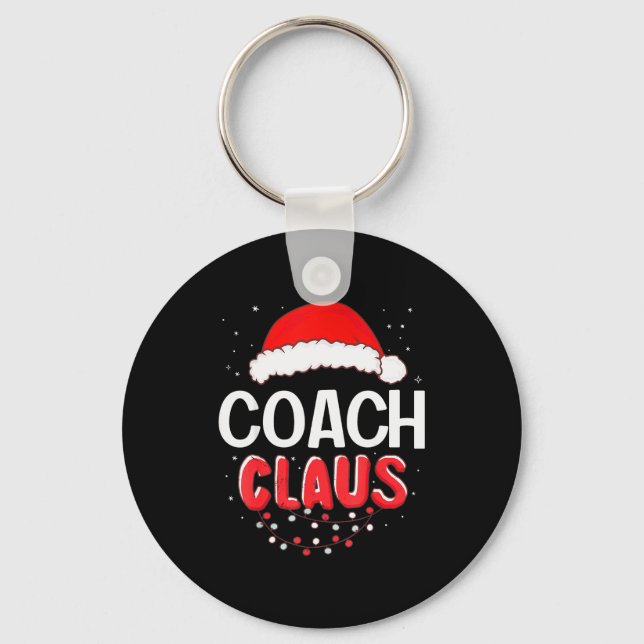 Coach Santa Claus Christmas Matching Costume  Key Ring (Front)