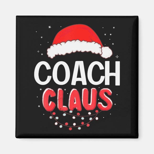 Coach Santa Claus Christmas Matching Costume  Magnet (Front)