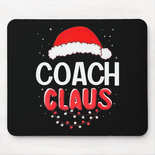 Coach Santa Claus Christmas Matching Costume  Mouse Mat (Front)
