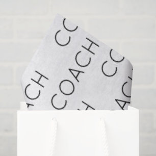 COACH School Sports Team Colors Modern Fun Tissue Paper