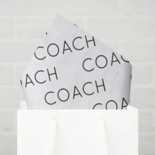 Coach School Sports Team Colours Modern Fun Tissue Paper