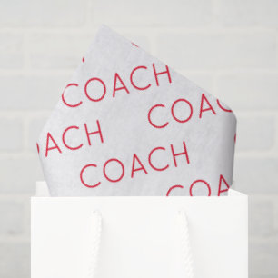 Coach School Sports Team Colours Modern Fun Tissue Paper