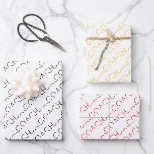 COACH School Sports Team Colours Modern Fun Wrapping Paper Sheet