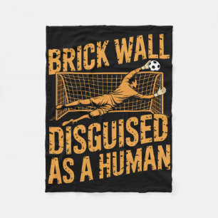 Coach Soccer Player, Brick Wall Disguised As A Hum Fleece Blanket