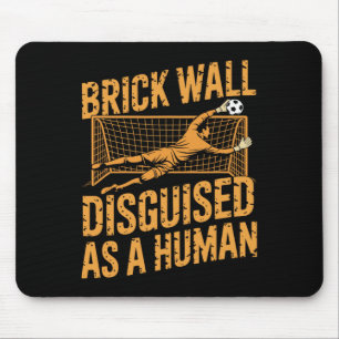 Coach Soccer Player, Brick Wall Disguised As A Hum Mouse Mat