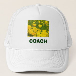 COACH sports Hats Orange Poppy Flowers