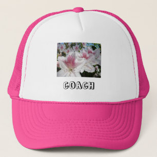 COACH sports hats Pink White Azalea Flowers