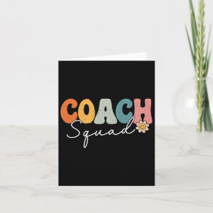 Coach Squa Back To School Funny Coaching First Day Card