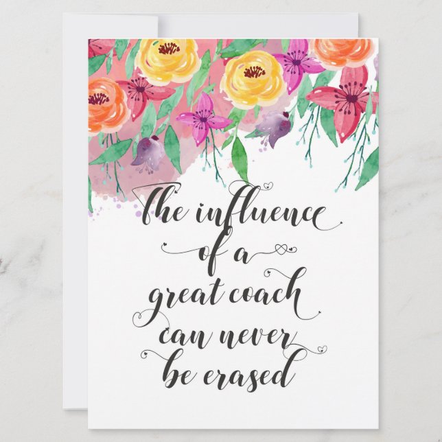 Coach thank you gift Coach appreciation Gift Card (Front)