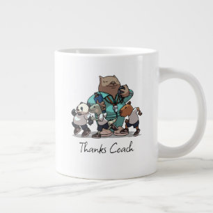 Coach Thank You Gift Wombat PE Teacher Artwork Large Coffee Mug