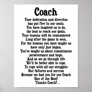 Coach Thank You Poster