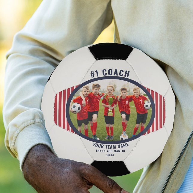 Coach Thank You Team Photo Personalised Football (Creator Uploaded)