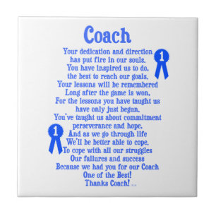 Coach Thank You Tile