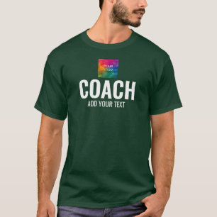 Coach Trainer Double Sided Print Mens Forest Green T-Shirt