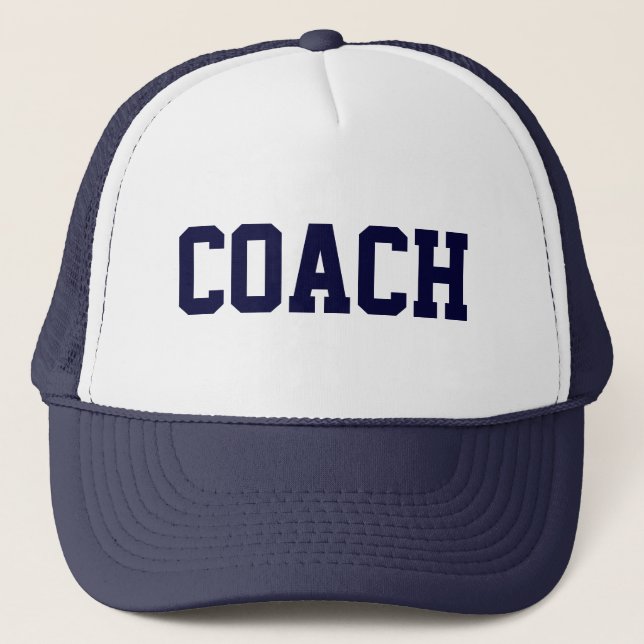 COACH Trucker Hat {Navy Blue} (Front)