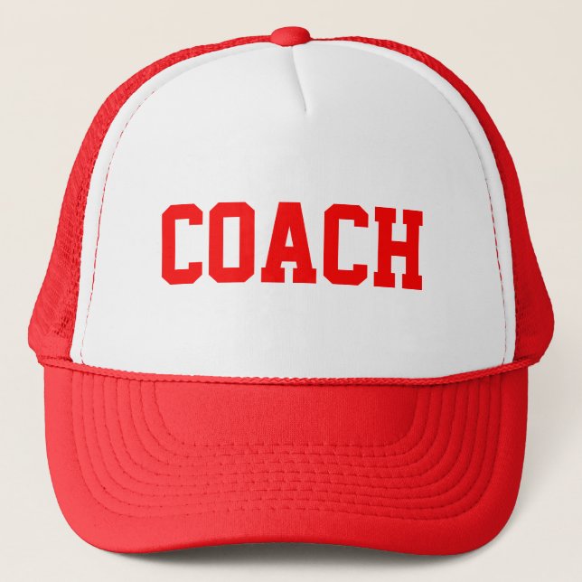 COACH Trucker Hat {Red} (Front)
