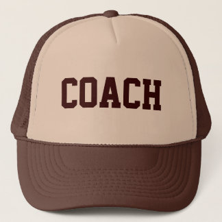COACH Trucker Hat {Tan & Brown}