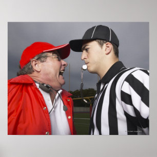 Coach Yelling at Referee Poster